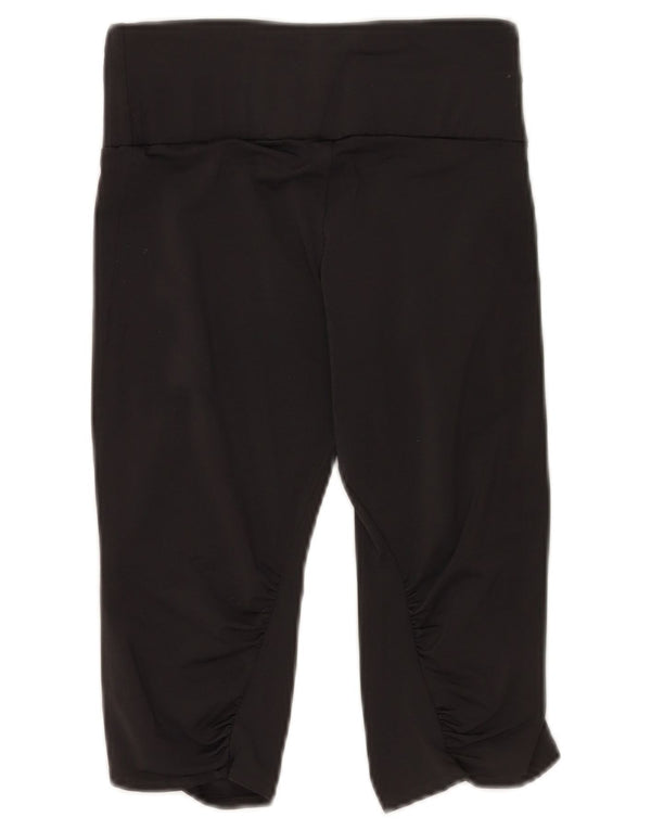 Adidas Capri Leggings da donna UK 12 medio nero poliestere sportivo
