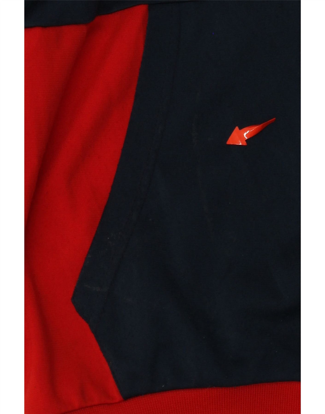 Giacca da tuta da uomo ADIDAS UK 38/40 Poliestere color block rosso medio