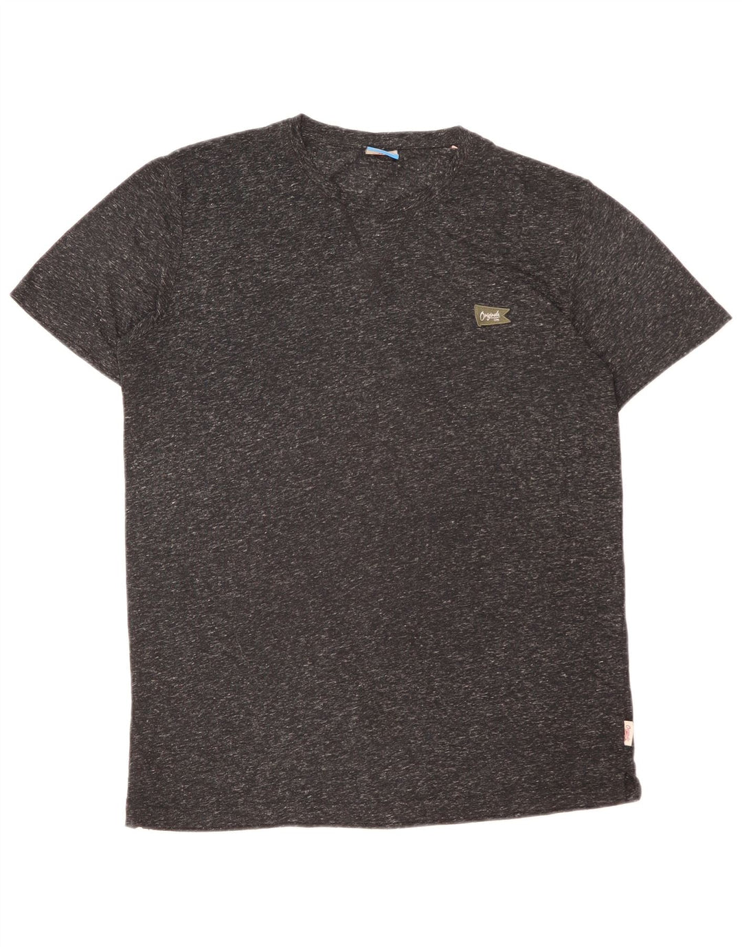 T-shirt da uomo Jack & Jones Top grande in poliammide screziato grigio