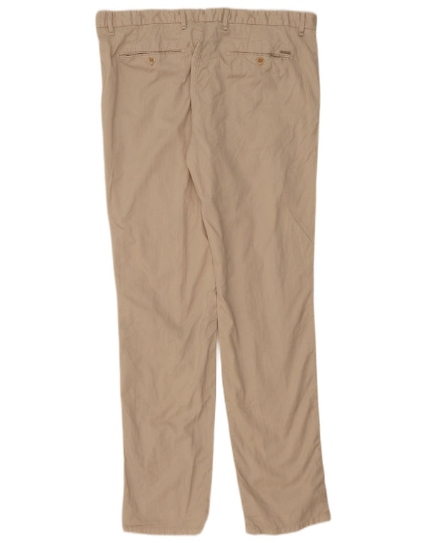 MASSIMO DUTTI Pantaloni chino slim fit da uomo EU 46 XL W36 L33 Cotone beige