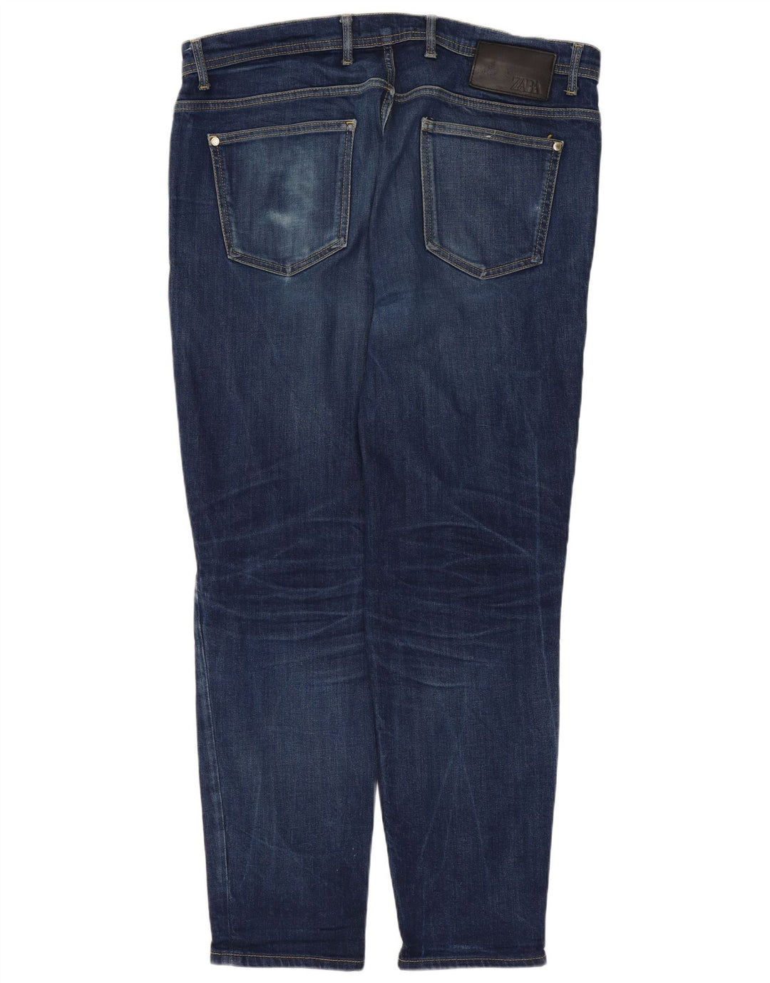 Jeans affusolati da uomo Zara EU 46 XL W36 L29 Blu