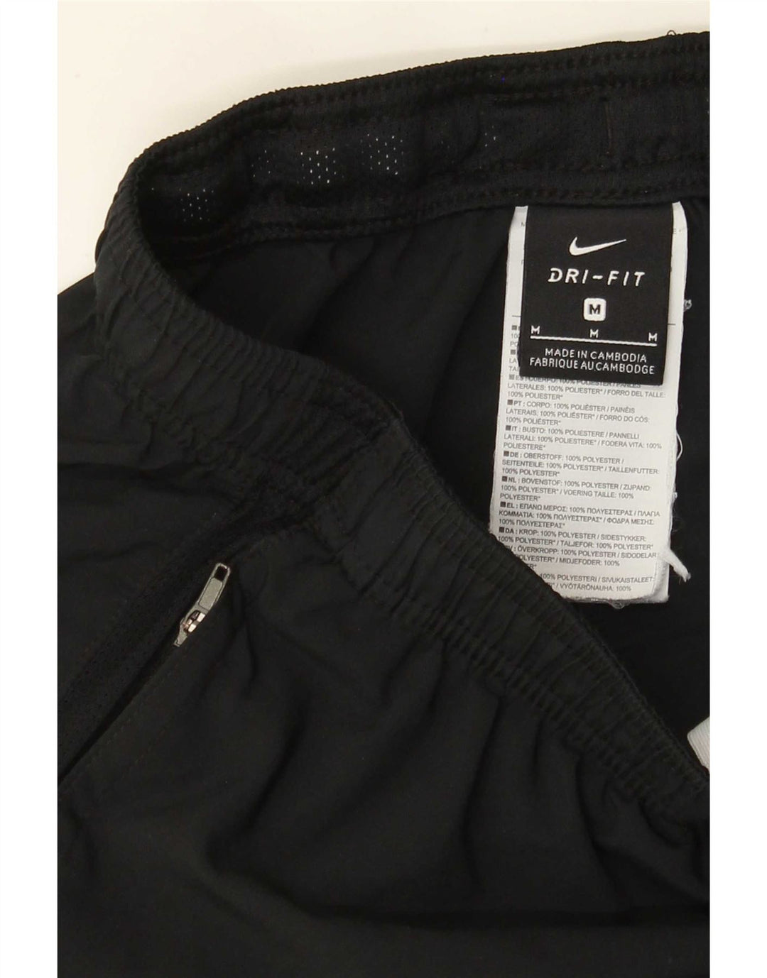 Pantaloncini sportivi Nike Dri Fit da uomo, poliestere medio nero