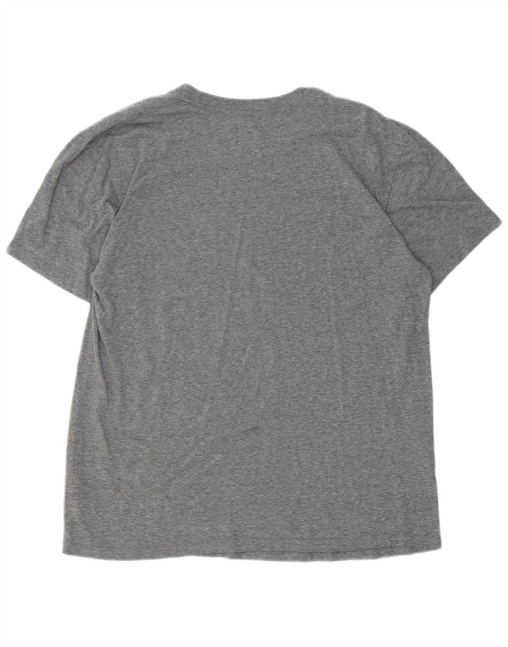 T-shirt grafica da uomo Vans grande in cotone grigio
