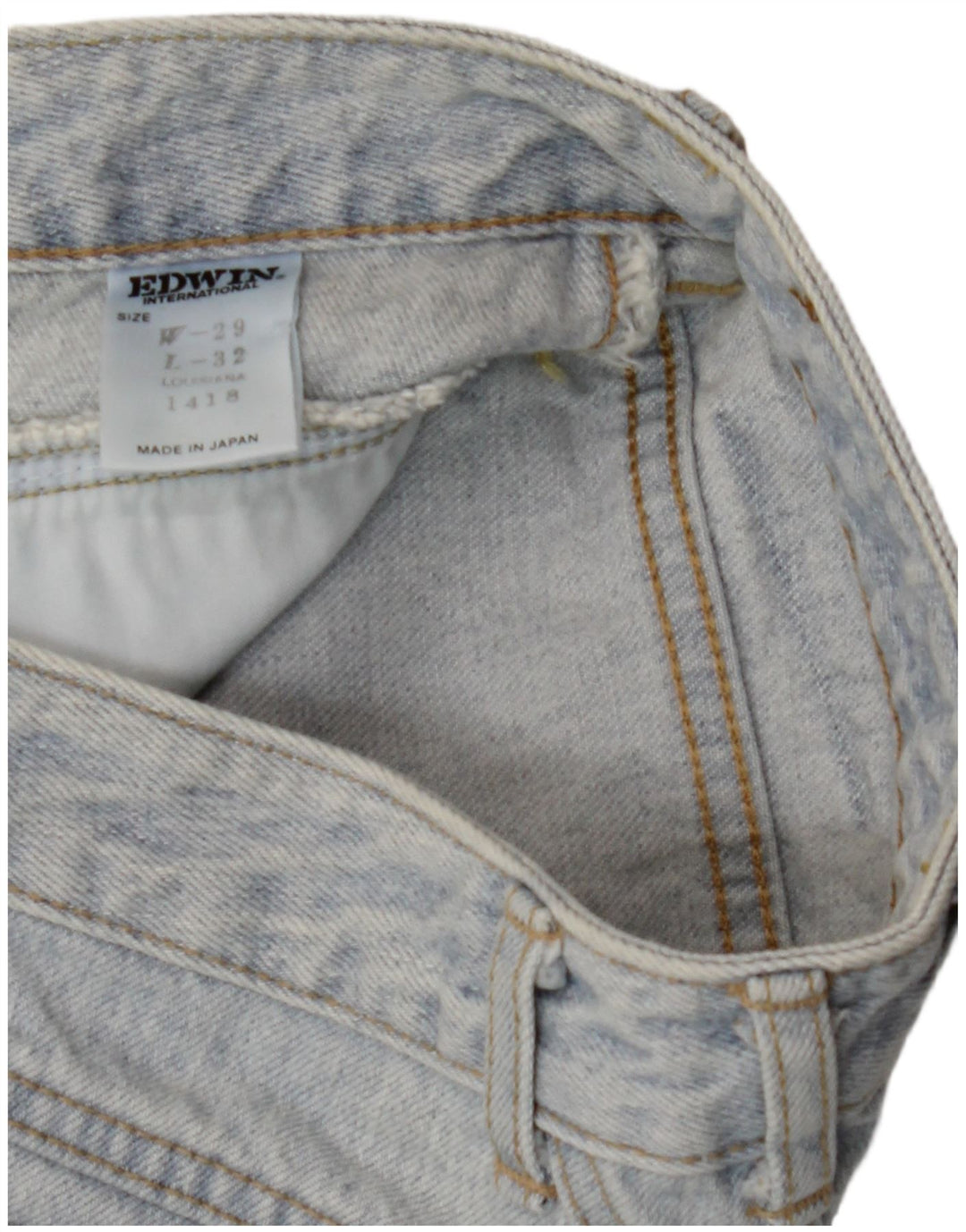 EDWIN Womens Tapered Jeans W29 L32  Blue Cotton