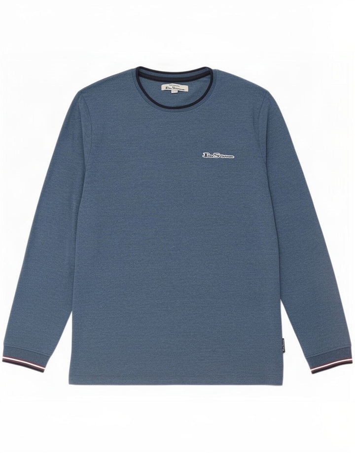 Maglia da bambino a maniche lunghe Ben Sherman 14-15 anni in cotone blu