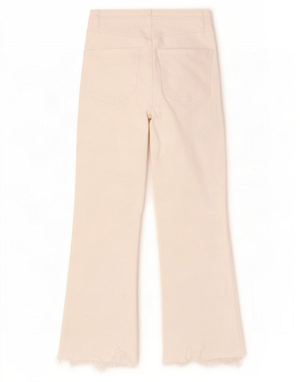 Jeans corti da donna Zara EU 36 XS W26 L26 Bianco