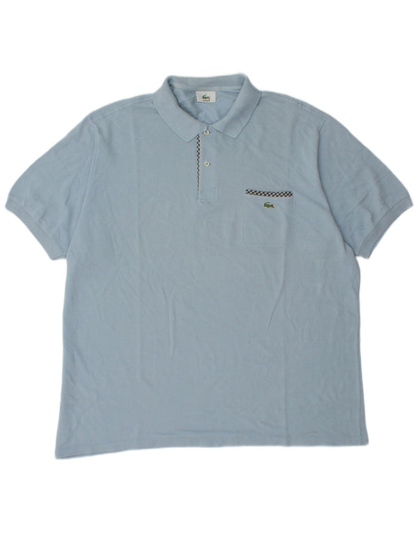 Polo da uomo Lacoste taglia 7 2XL cotone blu