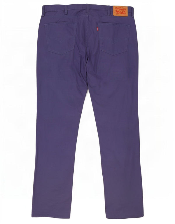 Levi's Uomo 511 Pantaloni Casual Slim W40 L32 Cotone Viola