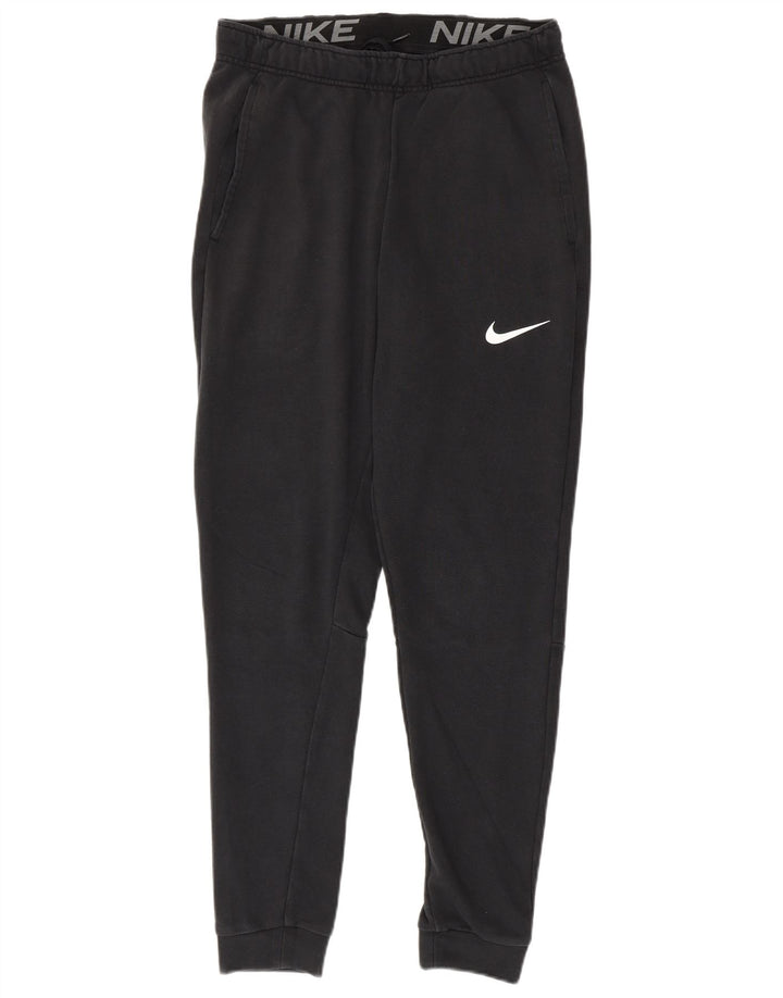 Pantaloni da tuta Nike Dri Fit da uomo, pantaloni da jogging, cotone medio nero