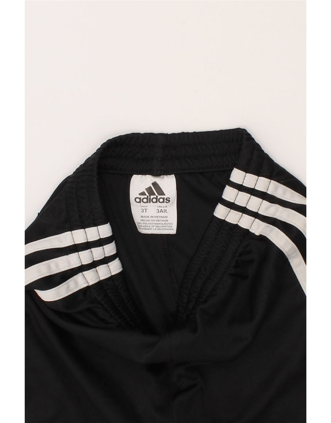 ADIDAS Boys Sport Shorts 2-3 Years Black Polyester Vintage Adidas and Second-Hand Adidas from Messina Hembry 