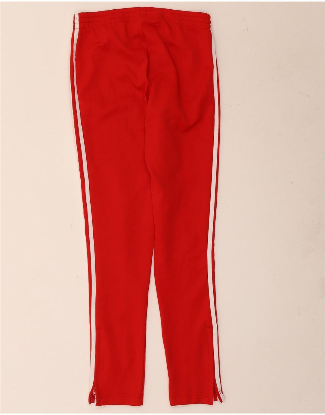 Pantaloni della tuta da donna Adidas UK 8 Small Rosso Poliestere