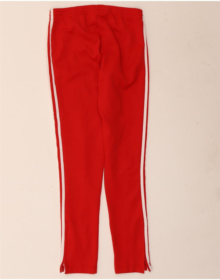 Pantaloni della tuta da donna Adidas UK 8 Small Rosso Poliestere