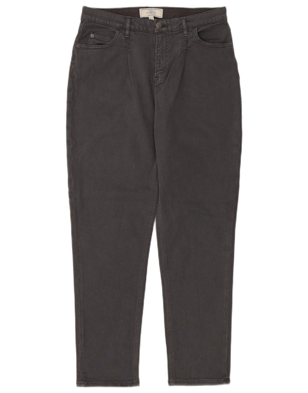 Jeans affusolati a vita alta da donna Fat Face UK 10 Small W30 L28 Cotone grigio