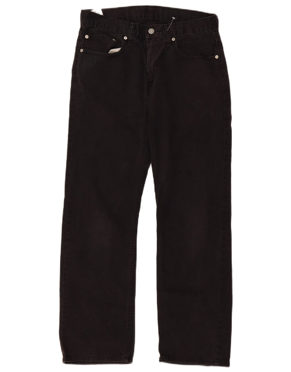 LEVI'S Jeans dritti da uomo 514 W32 L30 cotone nero