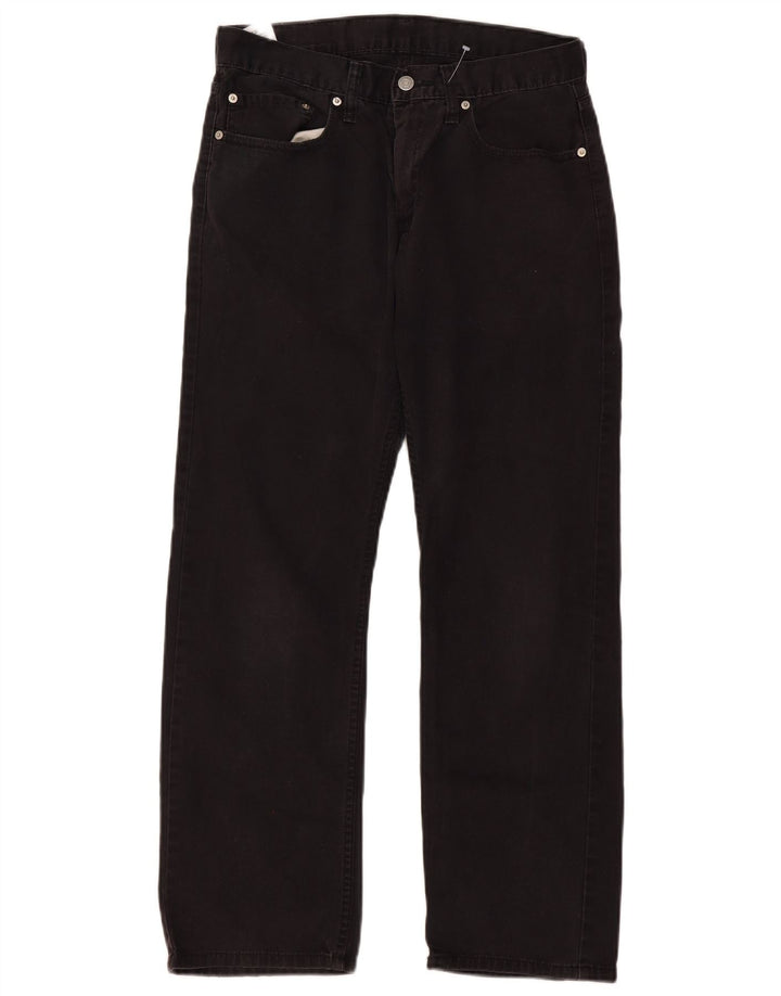 LEVI'S Jeans dritti da uomo 514 W32 L30 cotone nero