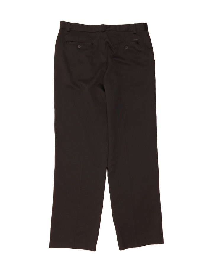 IZOD Mens Straight Chino Trousers W36 L34 Black Polyester Vintage Izod and Second-Hand Izod from Messina Hembry 