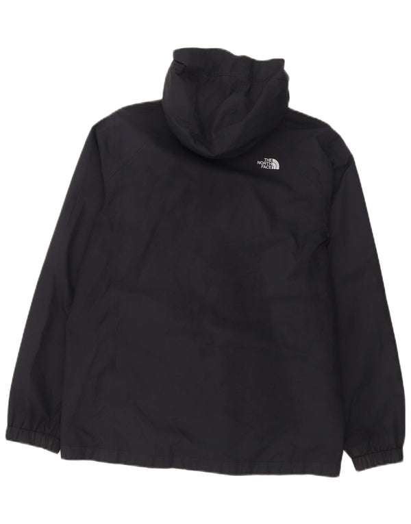 The North Face Boys Dryvent Hooded Rain Jacket 14-15 Years XL Navy Blue