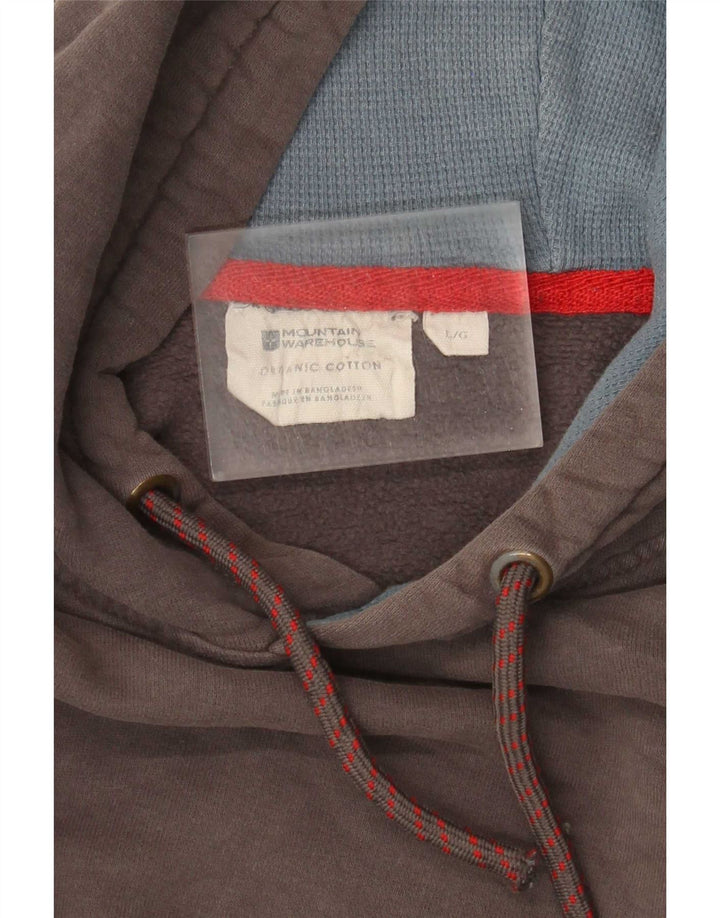 Felpa con cappuccio da uomo Mountain Warehouse grande in cotone grigio
