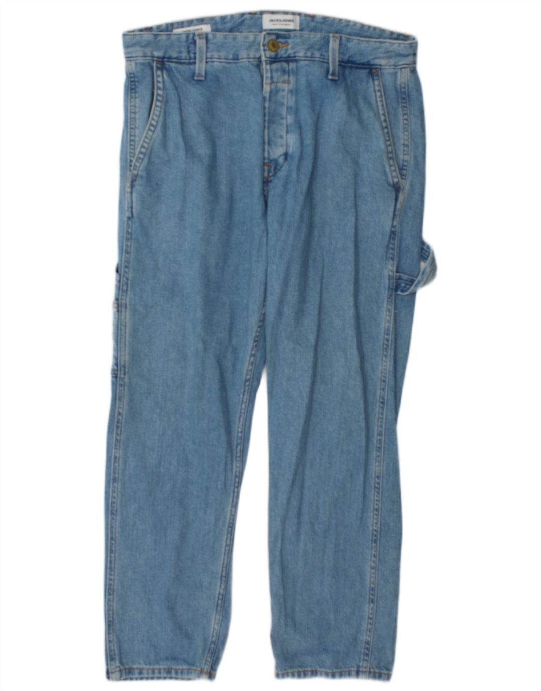 Jeans dritti cargo da donna Jack & Jones W34 L30 cotone blu