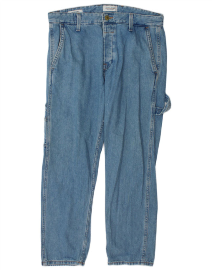 Jeans dritti cargo da donna Jack & Jones W34 L30 cotone blu