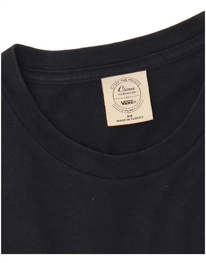 T-shirt grafica da uomo Vans Top in cotone blu navy medio