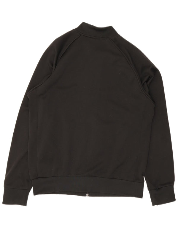 Giacca da ginnastica da uomo Adidas Large nera in poliestere