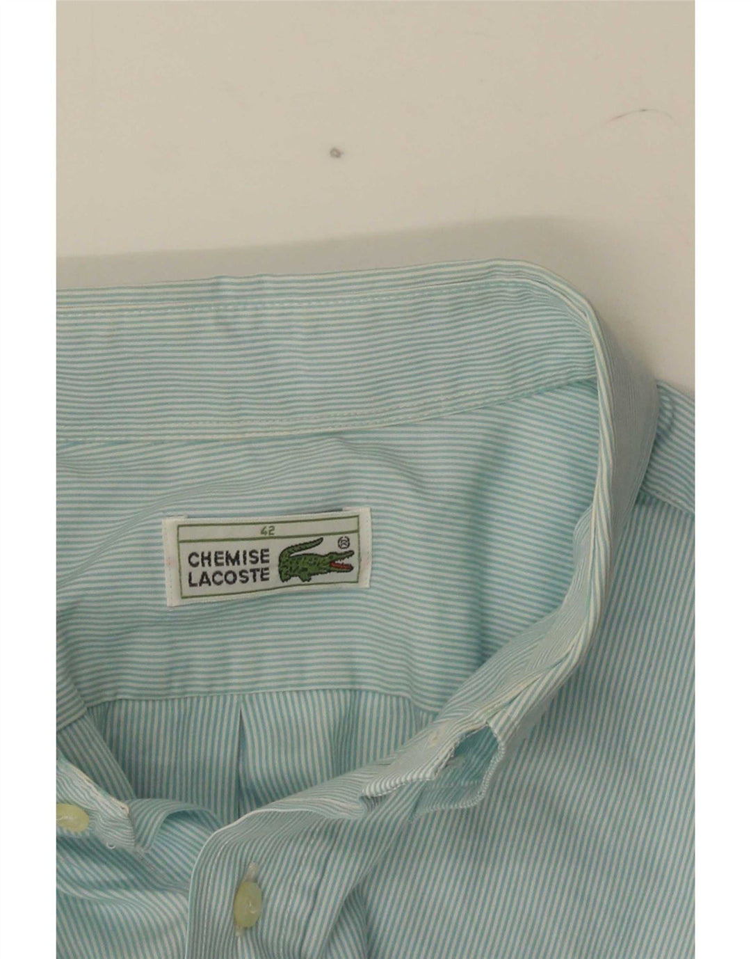 Camicia a maniche corte da uomo Lacoste taglia 42 grande blu