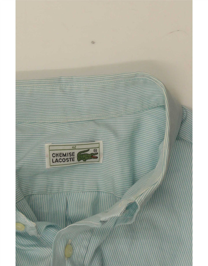 Camicia a maniche corte da uomo Lacoste taglia 42 grande blu