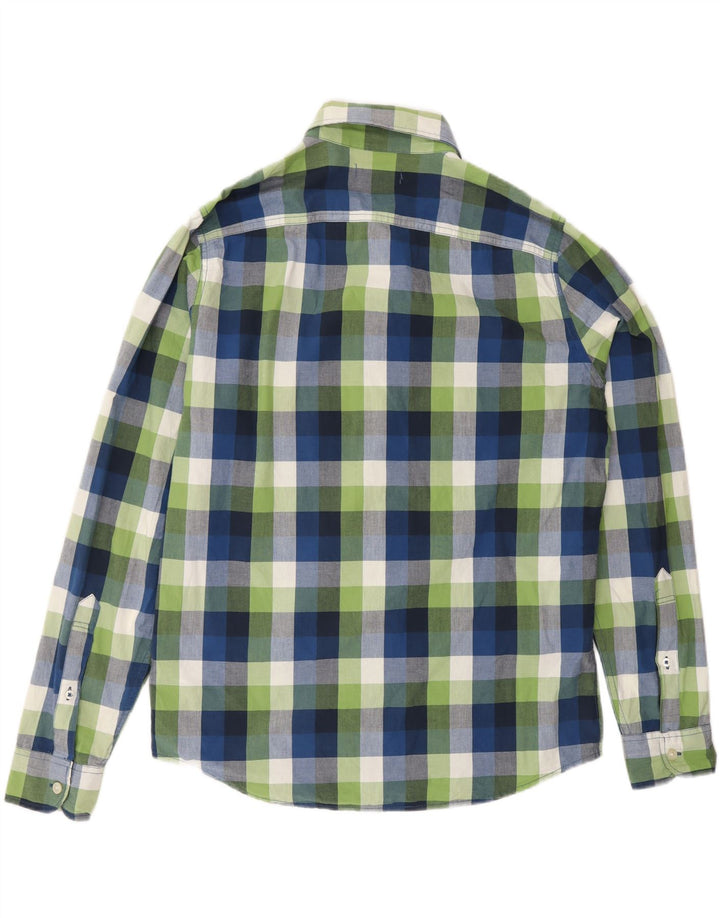 Camicia Hollister da uomo grande in cotone a quadri multicolore