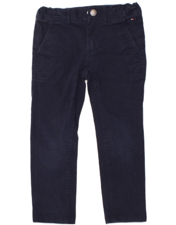 Pantaloni chino dritti per ragazzi Tommy Hilfiger 5-6 anni W22 L18 Blu navy