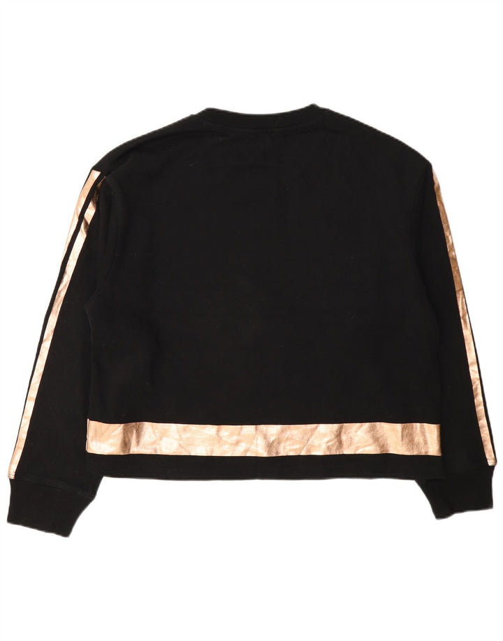 Felpa grafica da donna Dkny Maglione UK 14 Cotone color block medio nero
