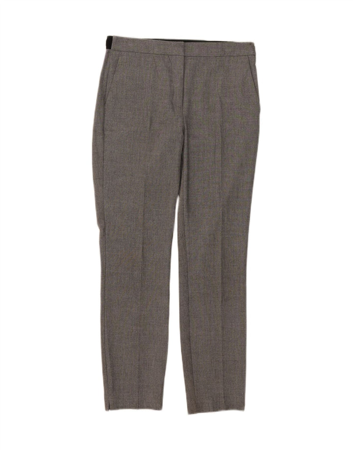 Pantaloni da abito slim da donna Zara piccoli W26 L27 poliestere grigio