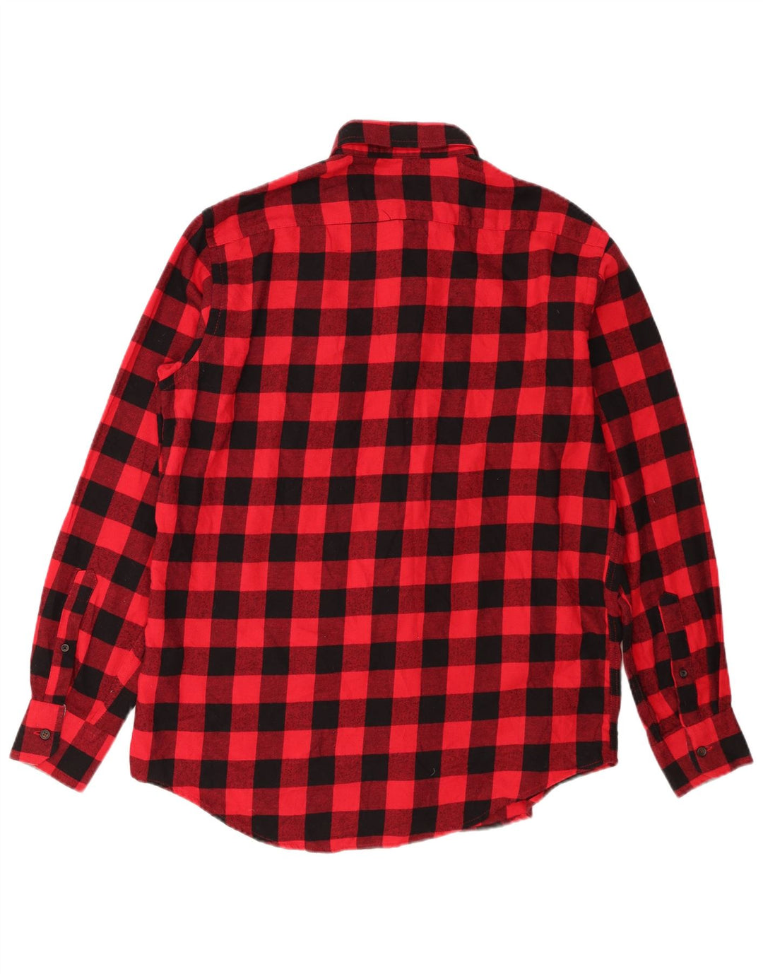 Camicia in flanella da uomo Izod in cotone a quadri rosso medio