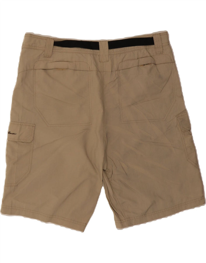 EDDIE BAUER Mens Cargo Shorts W38 XL Beige Nylon Vintage Eddie Bauer and Second-Hand Eddie Bauer from Messina Hembry 