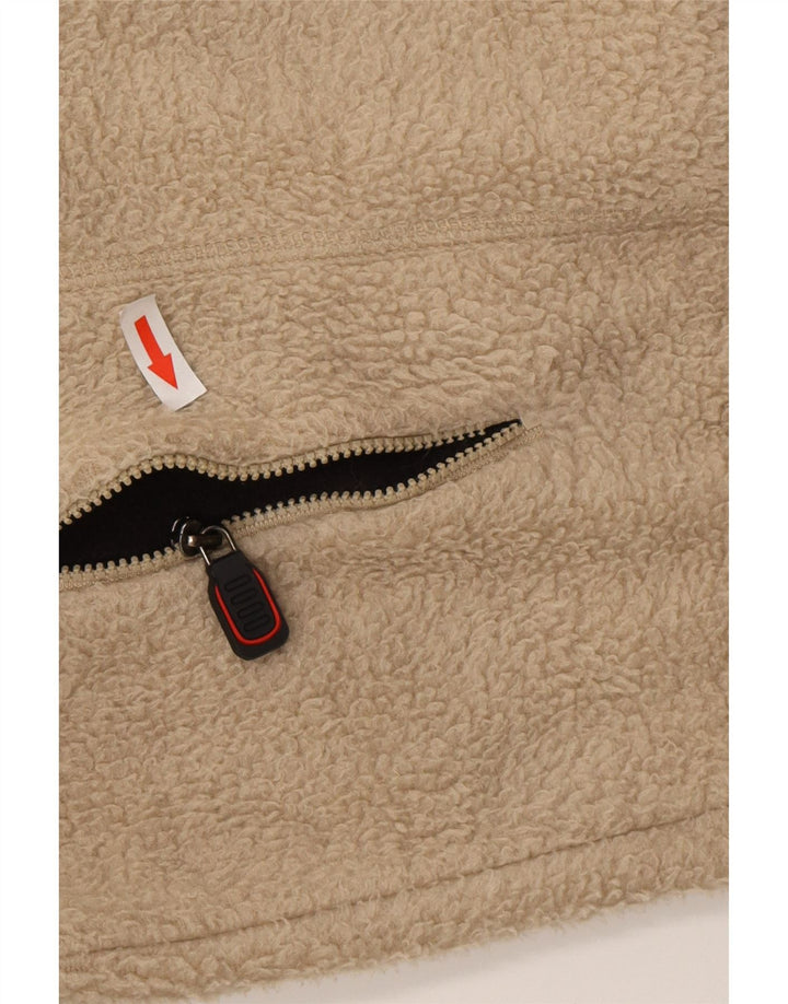 Giacca in pile da uomo FILA UK 44 2XL Poliestere color block beige