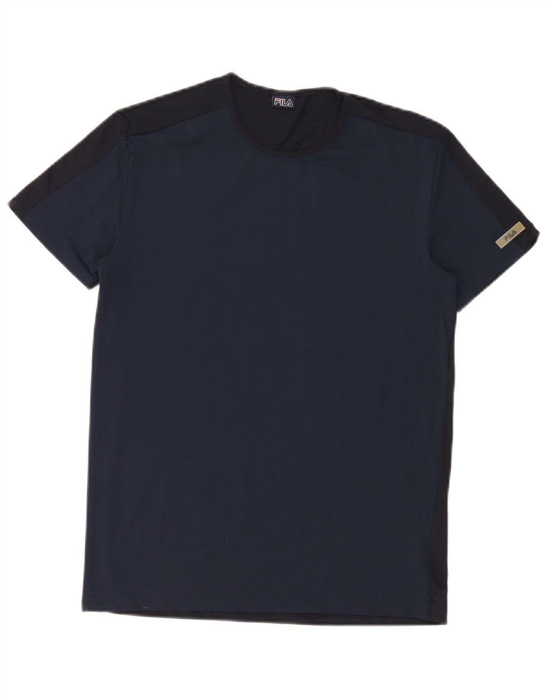 Maglietta Fila da donna Top UK 12 Medium Blu Navy Poliammide