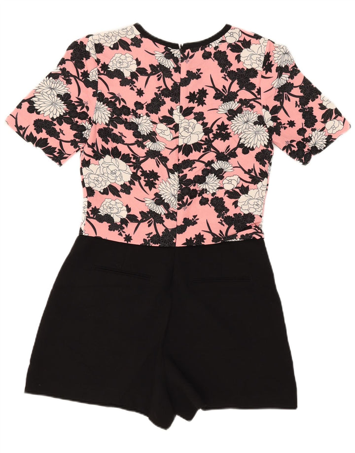 Tutina corta da donna a maniche corte Oasis UK 8 Small Pink Floral