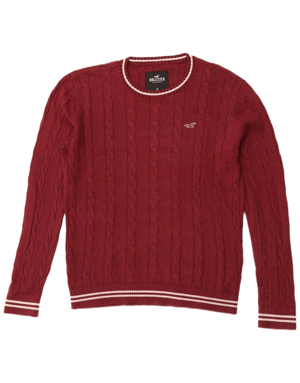 HOLLISTER Maglione girocollo da uomo in cotone marrone medio medio