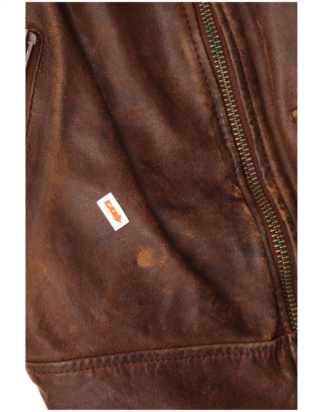 Giacca in pelle da uomo Be Edgy UK 38 Pelle marrone medio