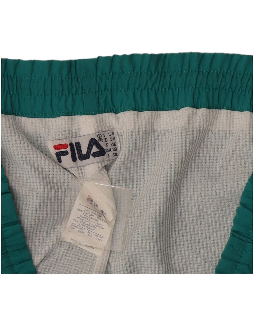 Tuta intera da uomo Fila IT 54 XL Verde Colourblock in poliammide