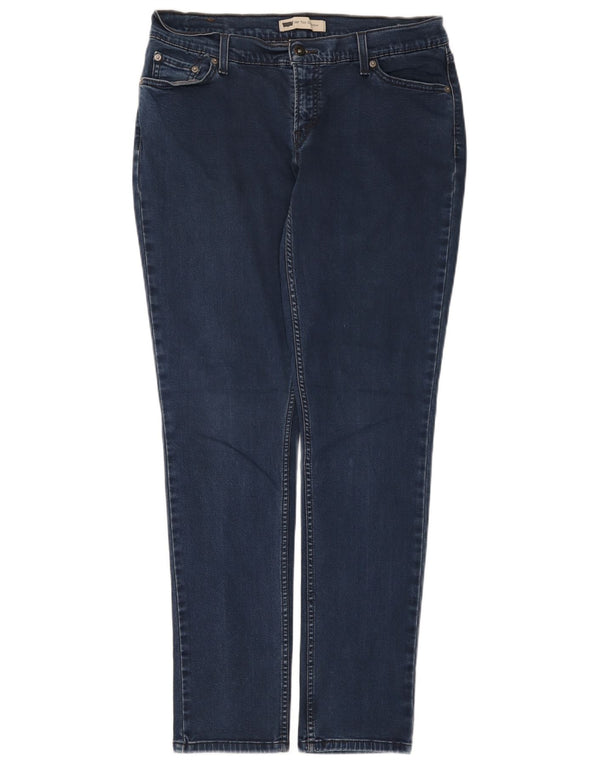 Jeans skinny a vita bassa Levi's 524 da donna W30 L32 in cotone blu navy