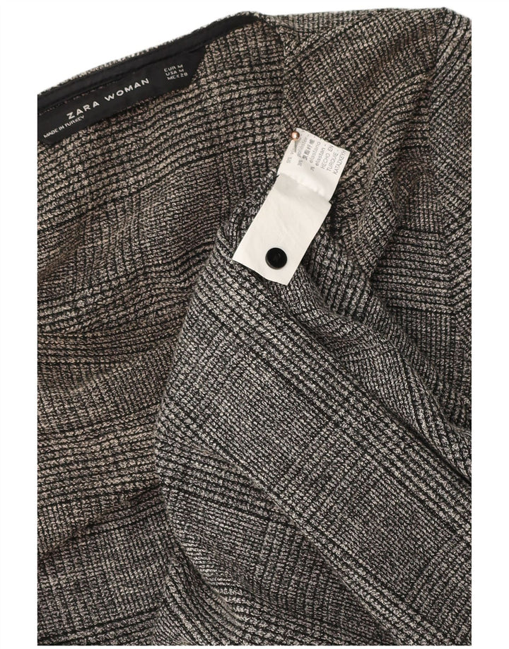 Abito a trapezio da donna Zara UK 12 Viscosa grigio medio