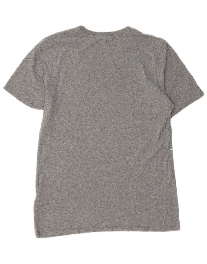 NIKE T-shirt grafica da uomo con vestibilità atletica, piccola, in cotone grigio