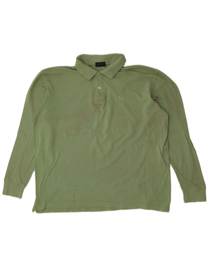 Polo a maniche lunghe da uomo Sergio Tacchini 2XL Verde