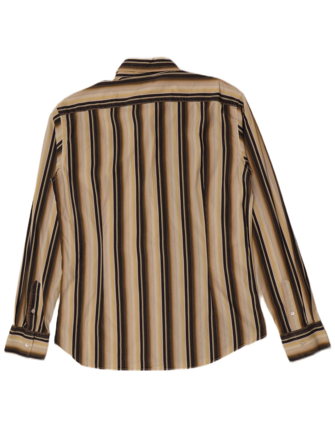Camicia da uomo Ted Baker taglia 6 2XL cotone a righe beige