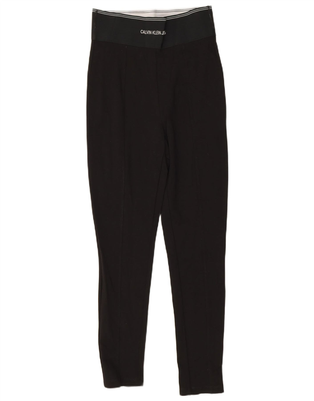 Leggings grafici da donna Calvin Klein UK 8 Small viscosa nera