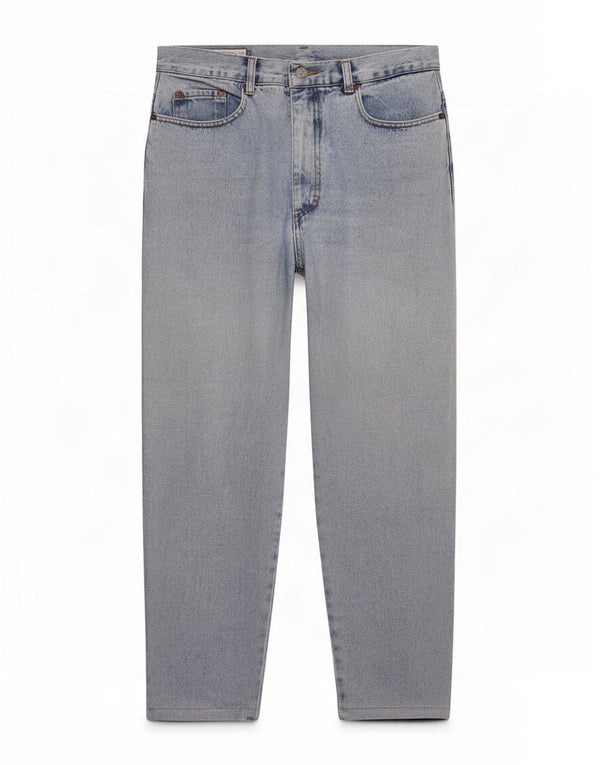 Casucci Mens Cropped Tapered Jeans W36 L25 Blue Cotton