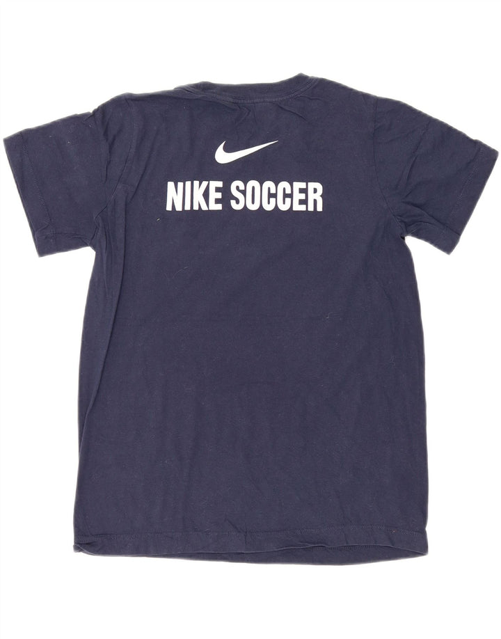 NIKE Boys Graphic T-Shirt Top 12-13 Years Large Navy Blue Vintage Nike and Second-Hand Nike from Messina Hembry 