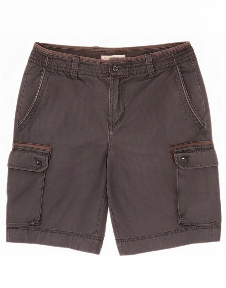 Pantaloncini cargo da uomo Tommy Hilfiger medi W31 in cotone grigio