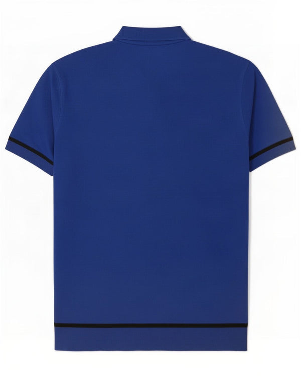 Polo da uomo Massimo Dutti a righe grandi blu